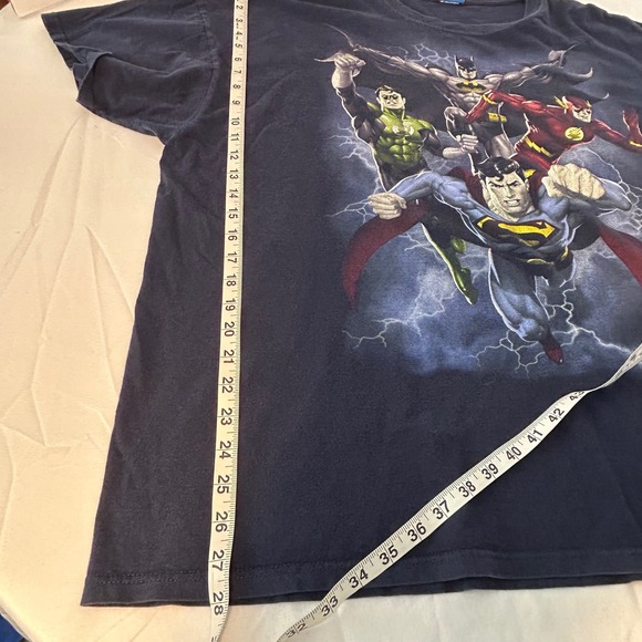 Vintage DC Comics Justice League TShirt Batman Superman Flash Green Lantern Hero - Picture 8 of 9